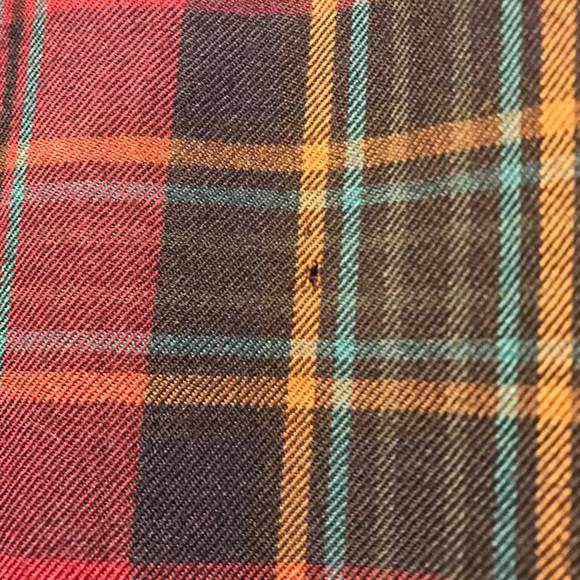 Lauren Ralph Lauren burgundy plaid jacket zip up - Picture 4 of 8